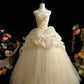 Elegant Strapless Rhinestone Pleated Tiered Tulle Ball Gown Sweet 16 Dress Birthday Party Dress Prom Dress D2070