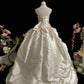 Gorgeous Strapless Rhinestone Crystal Pleated Tiered Tulle Ball Gown Sweet 16 Dress Birthday Party Dress Prom Dress D2071