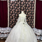 Elegant Sweetheart Neckline Embroidered Lace Pleated Wedding Dress Quinceanera Dress Prom Dress Ball Gown D2081