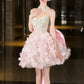 Shiny Sweetheart Neckline Bowknot Short Prom Dress Homecoming Dress Party Dress D2107
