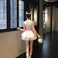 Cute A Line Bowknot Tulle Tiered Short Prom Dress Homecoming Dress Birthday Party Dress D2111