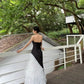 Sexy Strapless Pearl Tulle Ruffle Pleated Prom Dress Birthday Party Dress Evening Dress  D2114