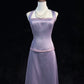 Elegant A Line Halter Satin Prom Dress Evening Dress Birthday Party Dress  D2115