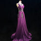 Vintage Crystal Pleated Floor Length Prom Dress Evening Dress Birthday Dress Gala Dress   D2122
