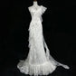 Elegant Asymmetrical Neckline Ruffle Pleated Floor Length Prom Dress Wedding Dress Evening Dress Party Dress   D2123