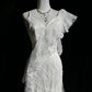 Elegant Asymmetrical Neckline Ruffle Pleated Floor Length Prom Dress Wedding Dress Evening Dress Party Dress   D2123