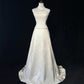 Elegant A Line Strapless Lace Floor Length Prom Dress Wedding Dress Evening Dress Party Dress   D2124