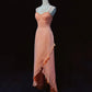 Beauty Spaghetti Straps Beading Asymmetical Ruffle Hem Prom Dress Evening Dress Party Dress   D2127