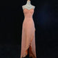 Beauty Spaghetti Straps Beading Asymmetical Ruffle Hem Prom Dress Evening Dress Party Dress   D2127