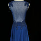 Gorgeous Crew Neck Beading Sequins Pleated Prom Dress Evening Dress Party Dress   D2128