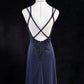 Sexy Spaghetti Straps Appliques Pleated Backless Floor Length Prom Dress Evening Dress Birthday Dress   D2130
