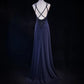 Sexy Spaghetti Straps Appliques Pleated Backless Floor Length Prom Dress Evening Dress Birthday Dress   D2130