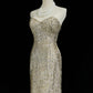 Shiny Sweetheart Neckline Sequins Floor Length Prom Dress Evening Dress Party Dress   D2131