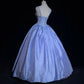 Sweet Spaghetti Straps Crystal Crystal Pleated Ball Gown Prom Dress Evening Dress Birthday Dress   D2132