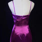 Gorgeous Spaghetti Straps Crystal Pleated Prom Dress Evening Dress Gala Dress Long Gown D2157