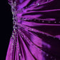 Gorgeous Spaghetti Straps Crystal Pleated Prom Dress Evening Dress Gala Dress Long Gown D2157