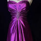 Gorgeous Spaghetti Straps Crystal Pleated Prom Dress Evening Dress Gala Dress Long Gown D2157