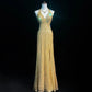 Shiny Halter Crystal Sequins Pleated Prom Dress Evening Dress Gala Dress D2160