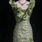 Beauty Ruffle Sequins Pleated Floor Length Prom Dress Evening Dress Gala Dress   D2163