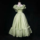 Sweet Square Neckline Ruffle Pleated with Bowknot Prom Dress Evening Dress Gala Dress    D2166