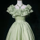 Sweet Square Neckline Ruffle Pleated with Bowknot Prom Dress Evening Dress Gala Dress    D2166