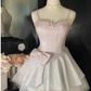 Shiny Spaghetti Straps Crystal Pleated Tiered Tulle Short Prom Dress Back to School Outfits Homecoming Dress Sweet 16 Dress Princess Dress  D2192
