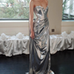 Charming Sweeheart Neckline Pleated Floor Length Promm Dress Evening Dress Wedding Dress     D2202