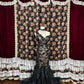 Gorgeous Black Asymmetrical Shoulder Embroidered Flower Floor Length Prom Dress Evening Dress Party Dress   D2227