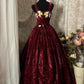 Gorgeous Prom Dress Straps Embroidered Velvet Dancing Dress Evening Dress Gala Dress D2241