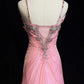 Elegant Prom Dress Spaghetti Straps Crystal Gala Dress Evening Dress Dancing Dress     D2248
