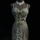 Gorgeous Prom Dress Spaghetti Straps Crystal Backless Gala Dress Evening Dress    D2250