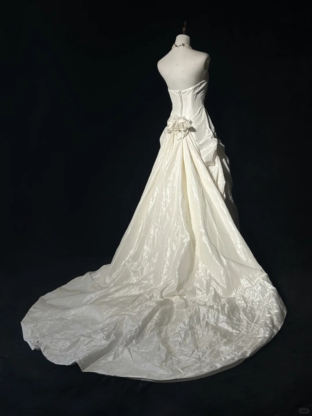 Elegant Prom Dress Strapless Beading Pleated Wedding Dress Evening Dress Customized Dress D2258