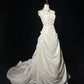 Elegant Prom Dress Strapless Beading Pleated Wedding Dress Evening Dress Customized Dress D2258