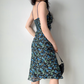 Elegant Vacation Dress Spaghetti Straps Print Women Summer Seaside Dress Teenage Girl Date Dress  D2260