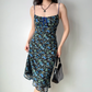 Elegant Vacation Dress Spaghetti Straps Print Women Summer Seaside Dress Teenage Girl Date Dress  D2260