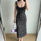 Vacation Women Dress Ruffle Print Floral Summer Seaside Dress Teenage Girl Date Dress  D2262