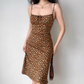 Sweet Knee Length Dress Spaghetti Straps Floral Dress Women Teenage Girl Date Dress D2274