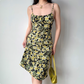 Retro Summer Dress Spaghetti Straps Lace up Floral Short Skirt Women Teenage Girl Vacation Date  Dress D2279