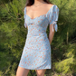 Cute Summer Dress Floral Short Skirt Women Teenage Girl Vacation Seaside Date Dress D2280
