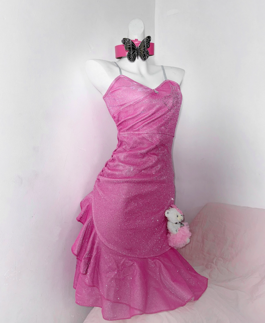 Sweet Homecoming Dress Tight Spaghetti Straps Rhinestone Short Prom Dress Party Dress Cocktail Dress Birthday Outfits  D2287