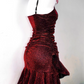 Charming Homecoming Dress Tight Spaghetti Straps Wine Red Short Prom Dress Party Dress Cocktail Dress  D2290