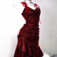 Charming Homecoming Dress Tight Spaghetti Straps Wine Red Short Prom Dress Party Dress Cocktail Dress  D2290