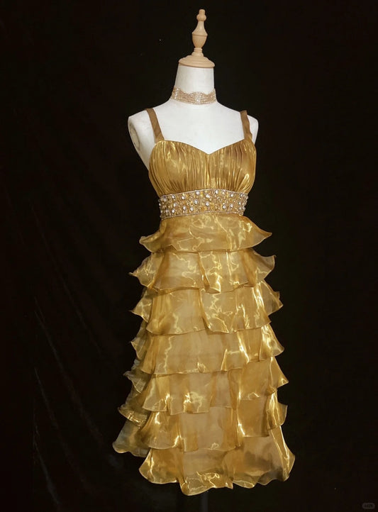 Elegant Short Prom Dress Spaghetti Straps Pleated Ruffle Evening Dress Gala Dress Birthday Outfits D2291