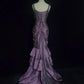 Elegant Prom Dress Spaghetti Straps Pleated Tiered Mermaid Dress Evening Dress Gala Dress D2293