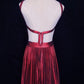Charming Long Prom Dress Spaghetti Straps Backless Pleated Evening Dress Gala Dress Business Dinner Dress D2294