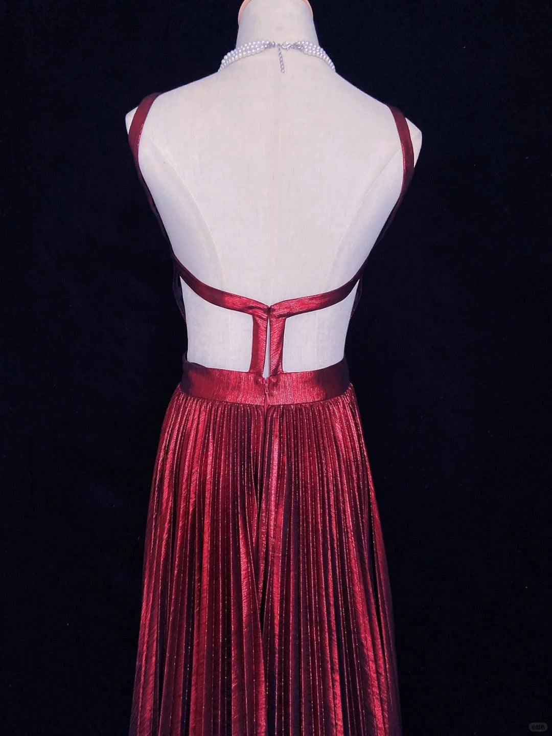Charming Long Prom Dress Spaghetti Straps Backless Pleated Evening Dress Gala Dress Business Dinner Dress D2294