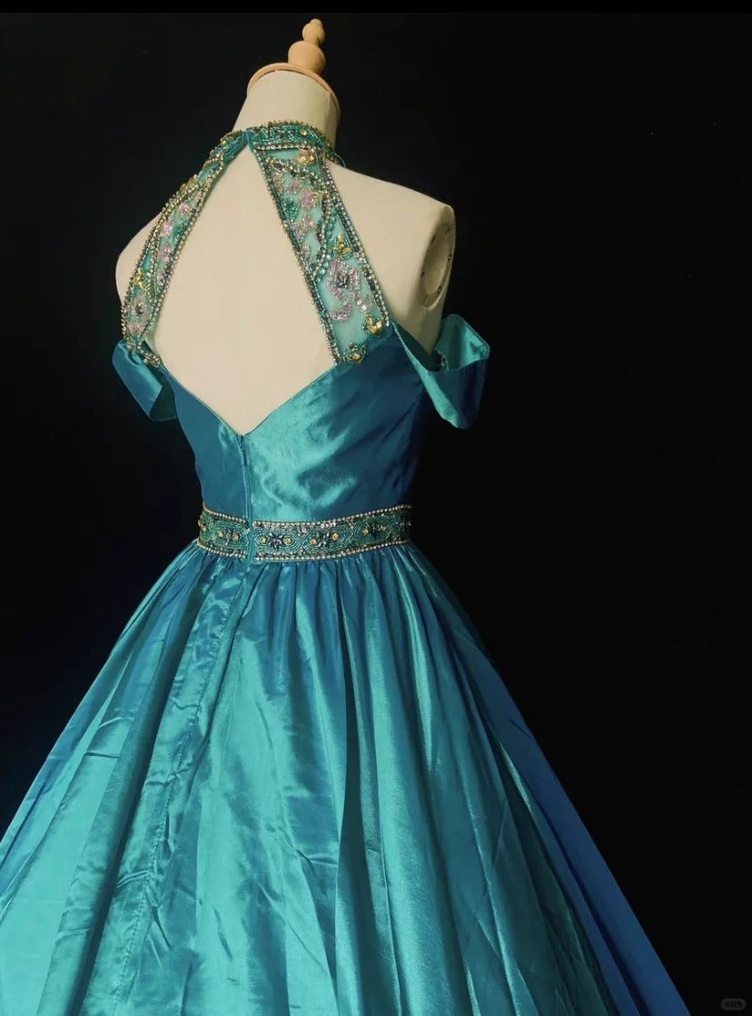 Elegant Prom Gown Pleated Backless Evening Dress Gala Dress Business Dinner Dresses D2297