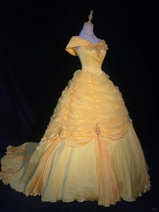 Sweet Customized Ball Gown Off the Shoulder Pleated Tulle Evening Dress Gala Dress Party Dresses Princess Dress D2300