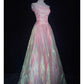 Shiny Prom Gown Asymmetrical Neck Beaded Evening Dress Gala Dress Party Dresses Customized Dress Birthday Outfits D2302