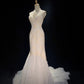 Elegant Wedding Dress Spaghetti Straps Lace Train Wedding Dress Evening Dress Gala Dress  D2304